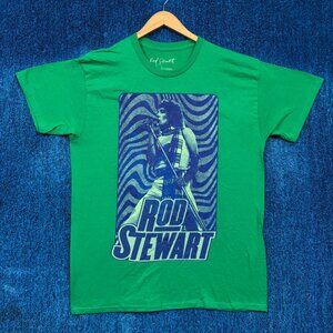 Rod Stewart Self Titled Rock Band Graphic T-Shirt Size Large